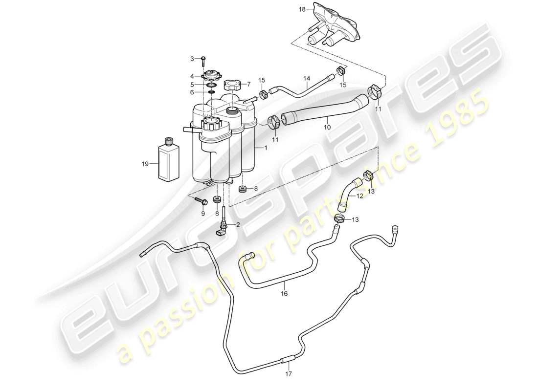 a part diagram from the porsche boxster parts catalogue