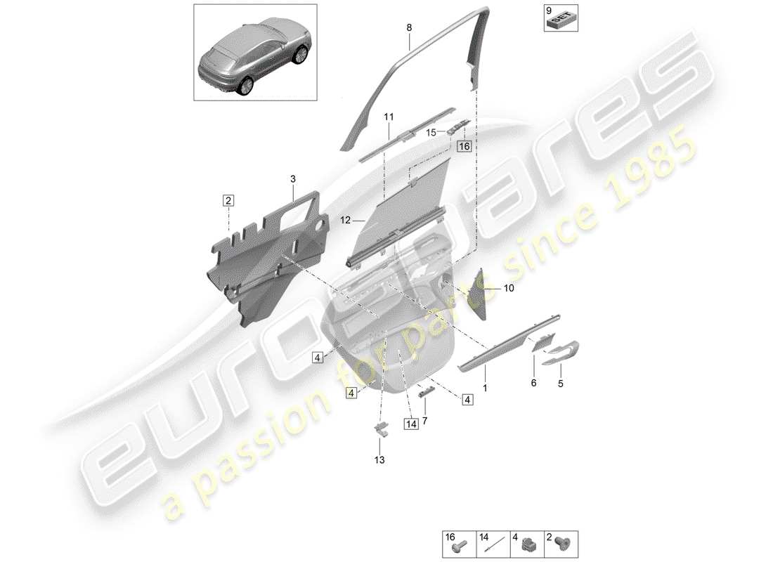 part diagram containing part number 95b837096b