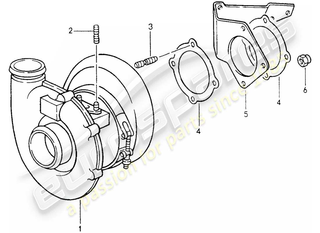 a part diagram from the porsche 964 parts catalogue