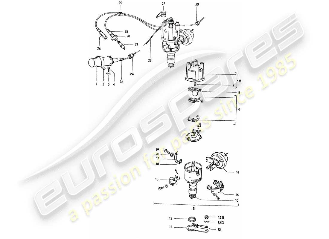 VIEW PARTS DIAGRAMS FROM THE PORSCHE 914 PARTS CATALOGUE a part diagram from the porsche 914 parts catalogue