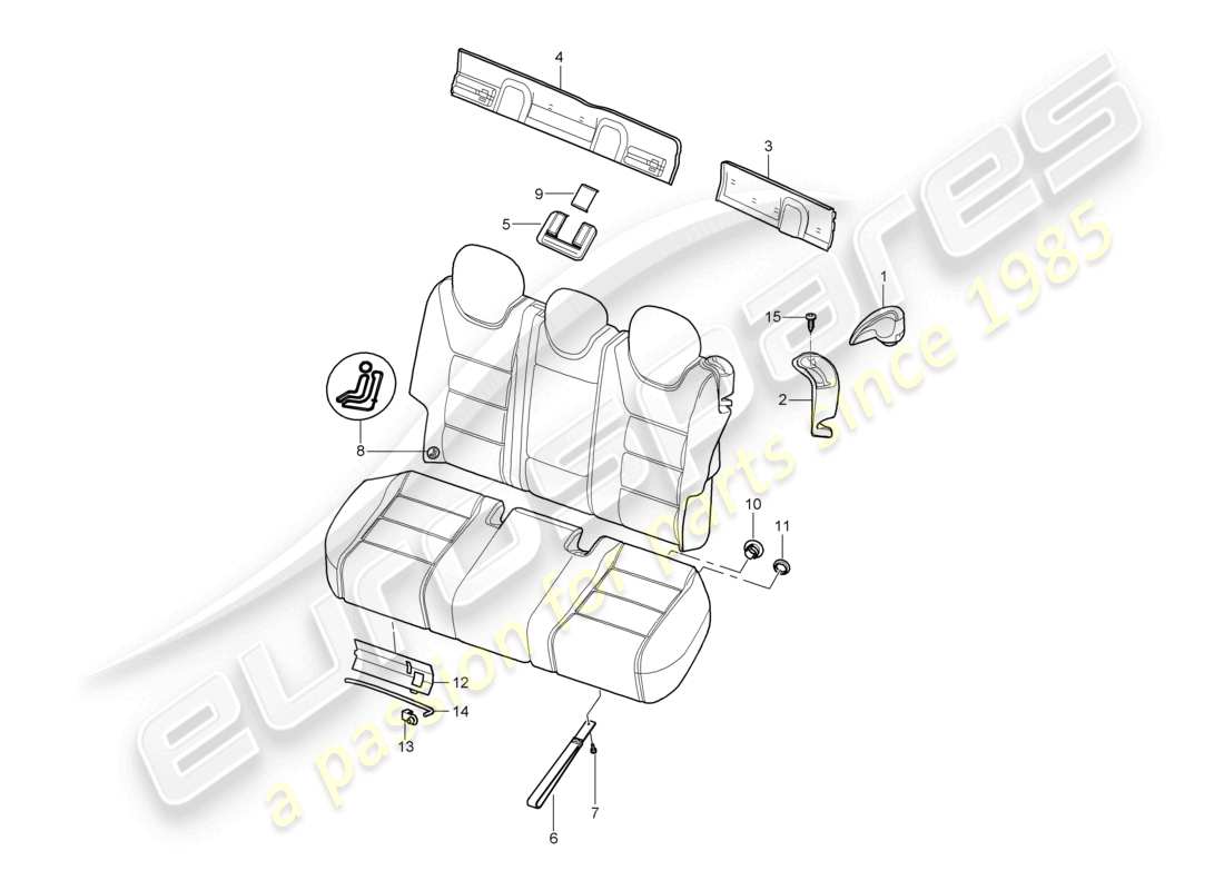 VIEW PARTS DIAGRAMS FROM THE PORSCHE CAYENNE PARTS CATALOGUE a part diagram from the porsche cayenne parts catalogue