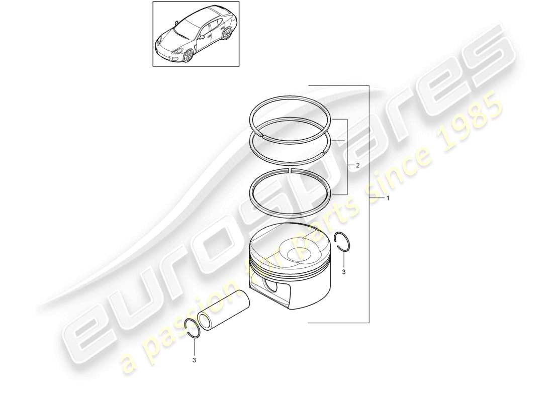 VIEW PARTS DIAGRAMS FROM THE PORSCHE PANAMERA PARTS CATALOGUE a part diagram from the porsche panamera parts catalogue