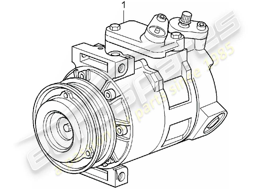a part diagram from the porsche 1981 (refurbished and exchange catalogue) parts catalogue