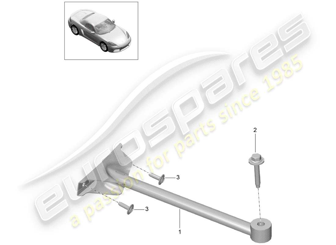 a part diagram from the porsche boxster parts catalogue