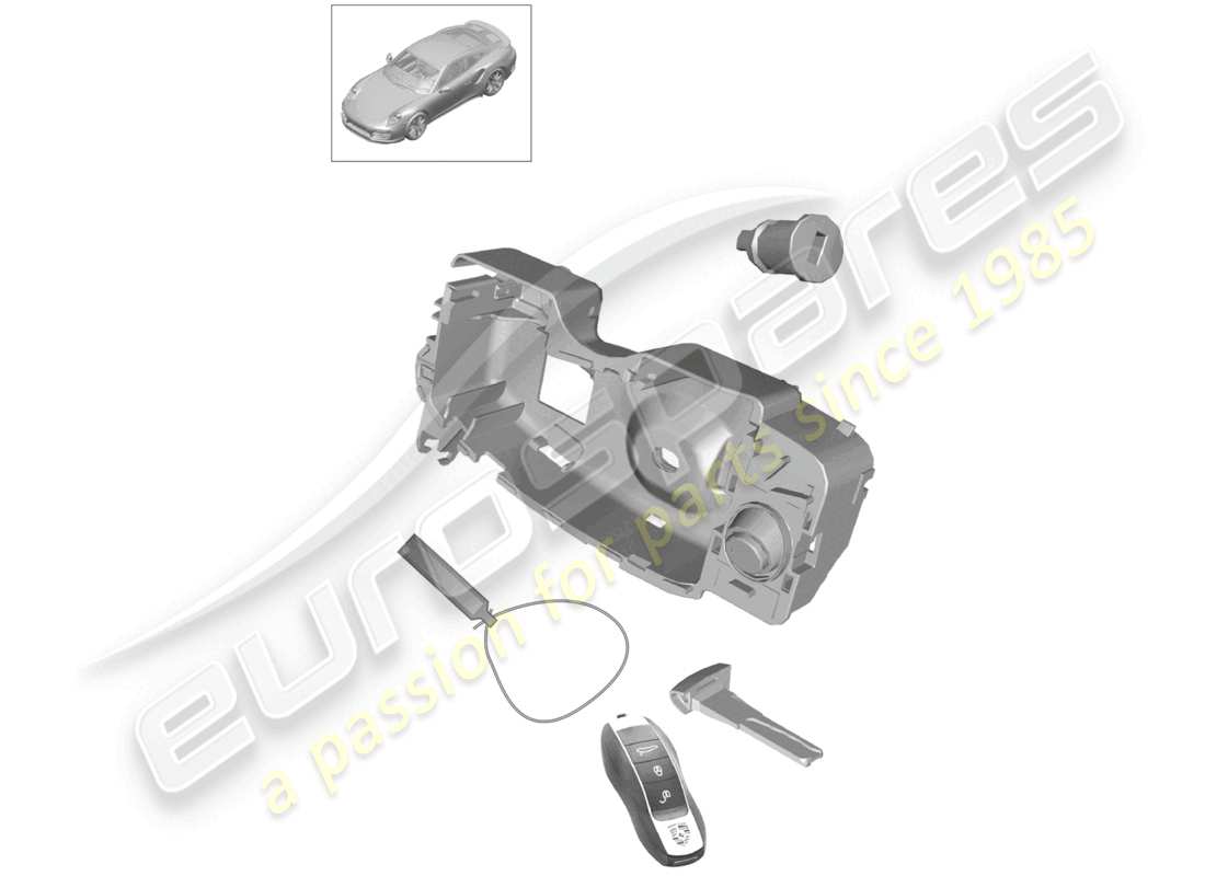 a part diagram from the porsche 991 parts catalogue