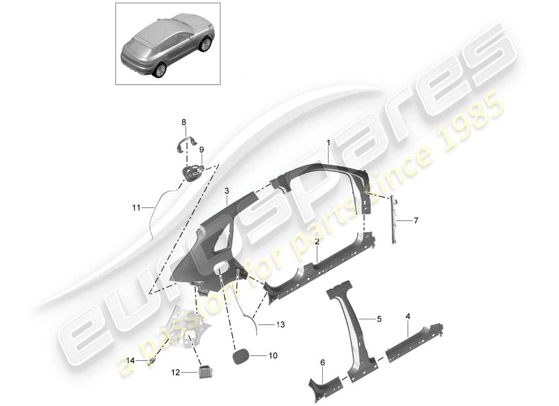 part diagram containing part number 99908007301
