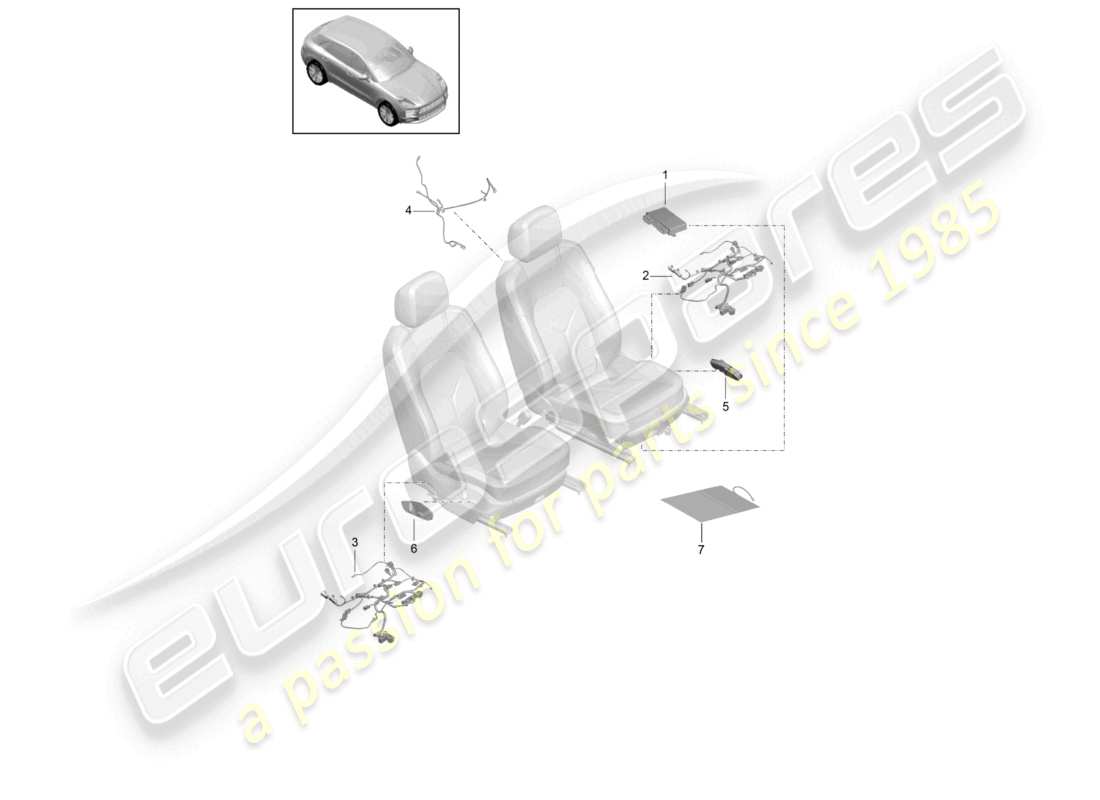 part diagram containing part number 95b 971 364 ec