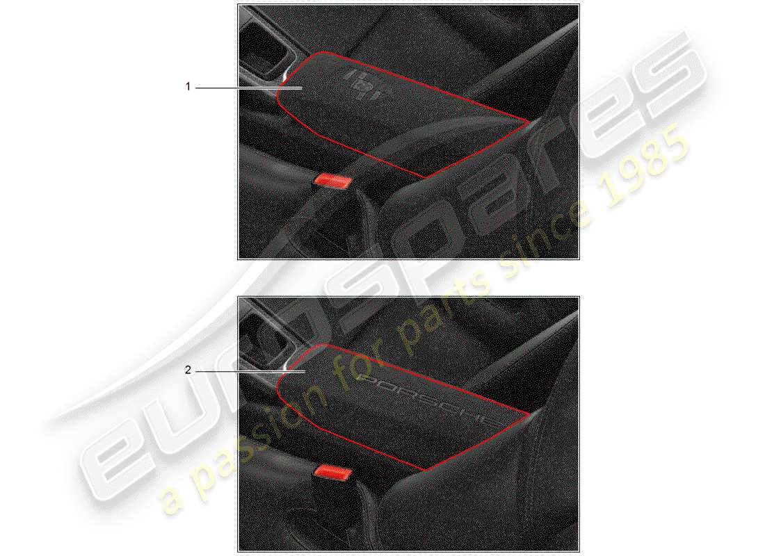 VIEW PARTS DIAGRAMS FROM THE PORSCHE ACCESSORIES AND TEQUIPMENT PARTS CATALOGUE a part diagram from the porsche accessories and tequipment parts catalogue