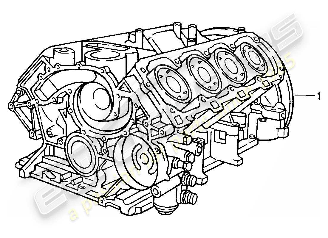 a part diagram from the porsche 2012 (refurbished and exchange catalogue) parts catalogue