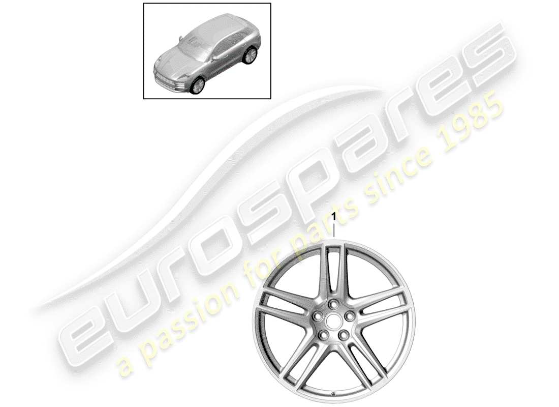 a part diagram from the porsche macan parts catalogue