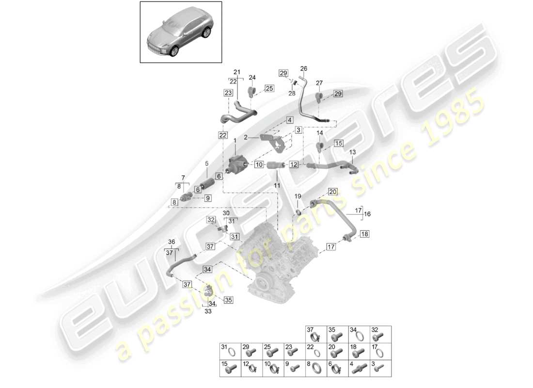 part diagram containing part number pab12107501