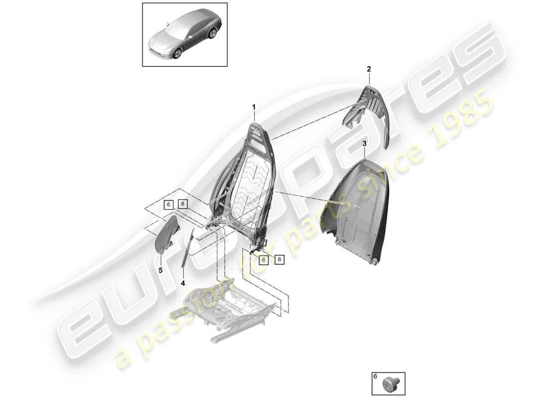 a part diagram from the porsche panamera parts catalogue