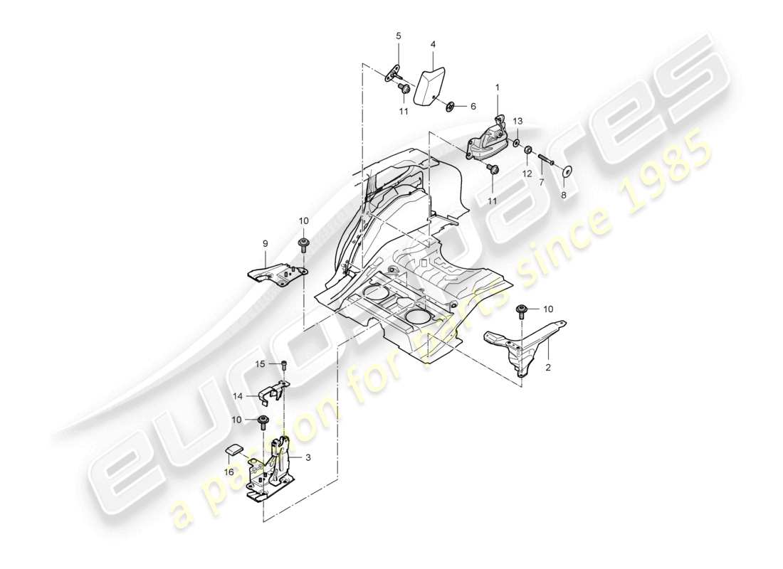 a part diagram from the porsche cayenne parts catalogue