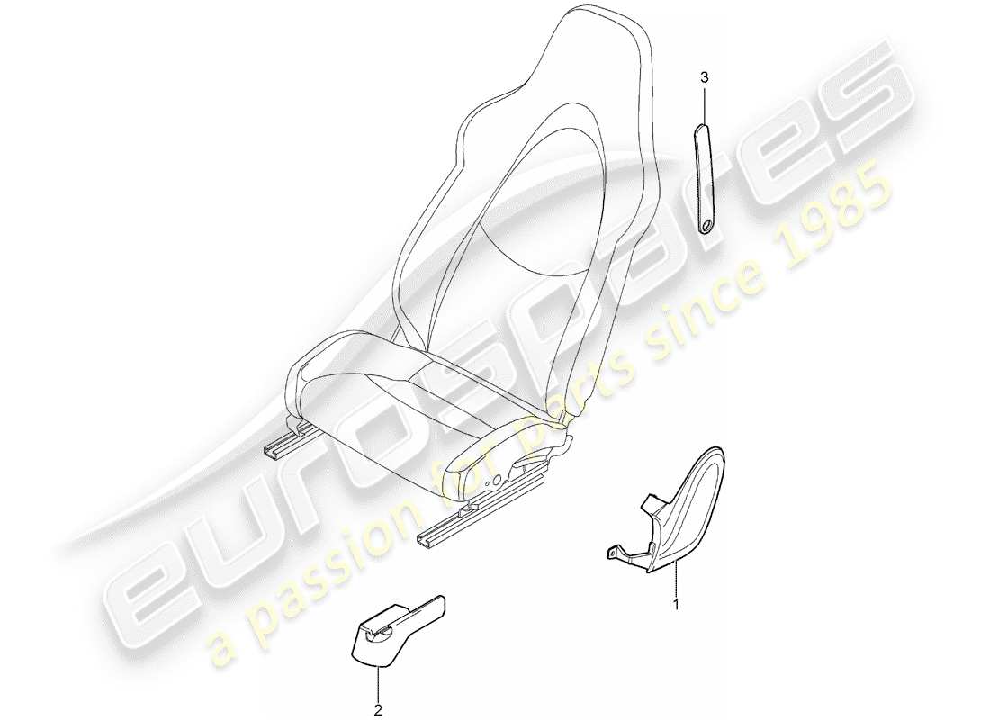 a part diagram from the porsche boxster parts catalogue