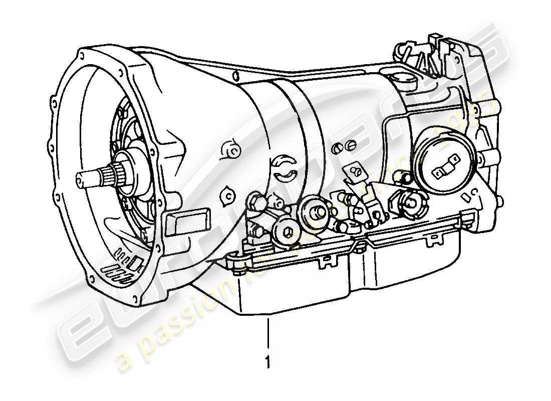 a part diagram from the porsche 1996 (refurbished and exchange catalogue) parts catalogue