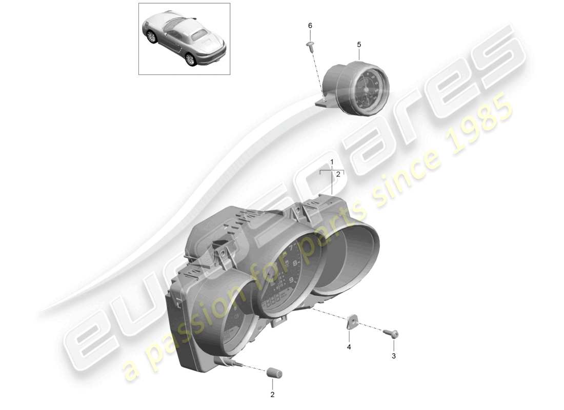 VIEW PARTS DIAGRAMS FROM THE PORSCHE BOXSTER PARTS CATALOGUE a part diagram from the porsche boxster parts catalogue
