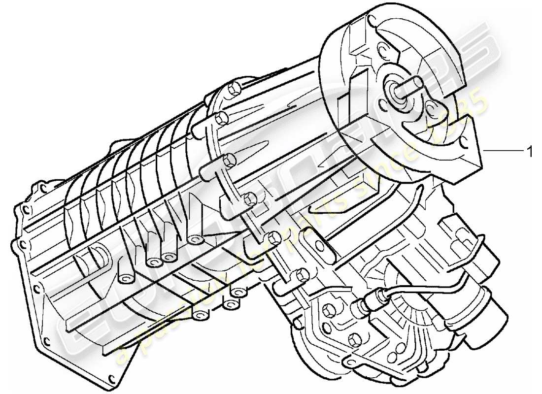 a part diagram from the porsche accessories and tequipment parts catalogue
