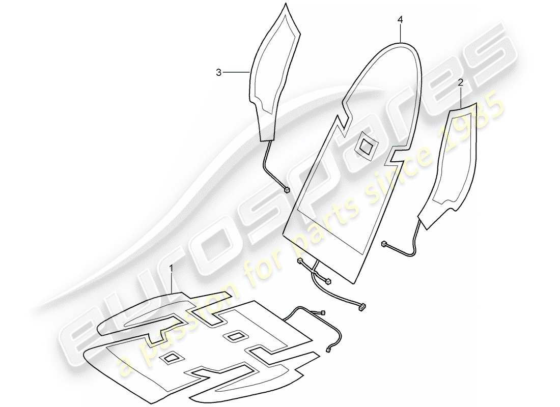 a part diagram from the porsche 997 parts catalogue