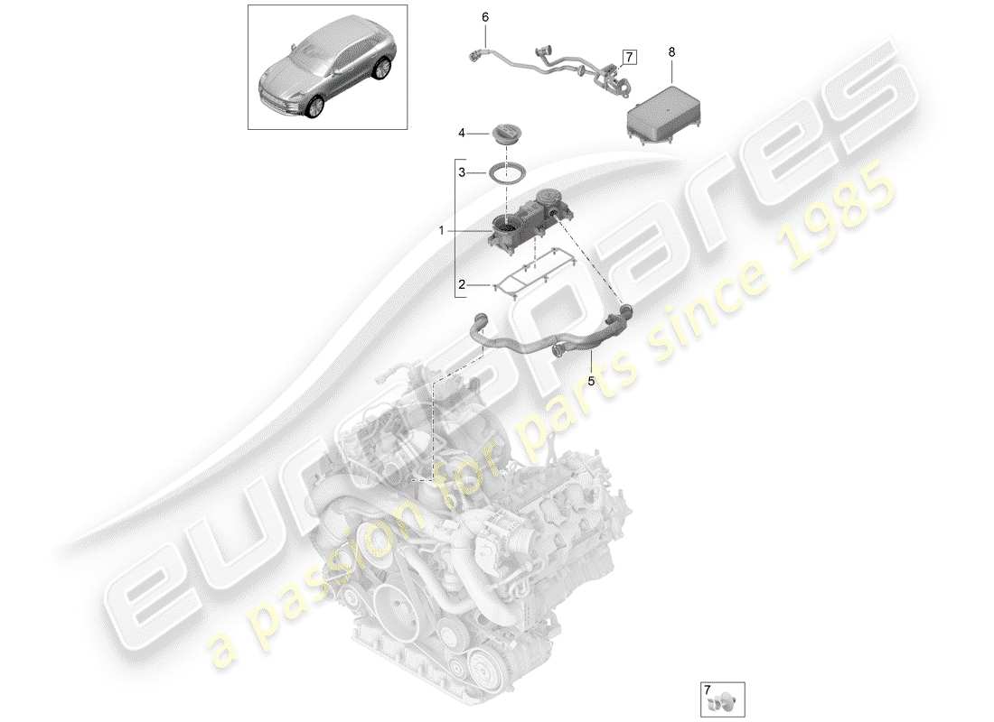 part diagram containing part number pac103217