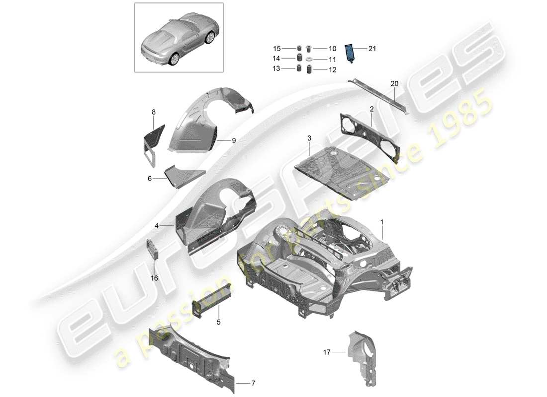 part diagram containing part number 98150168501