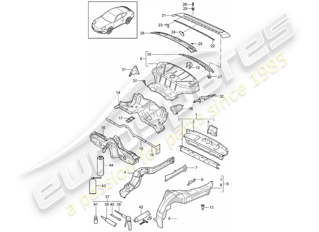 part diagram containing part number 99750157100
