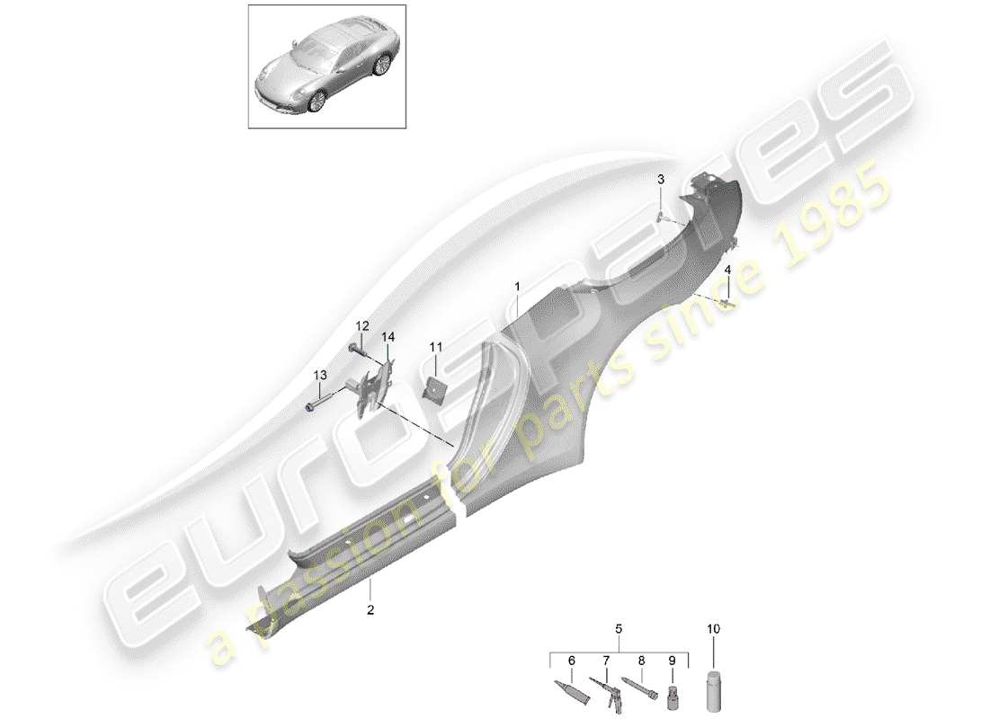 part diagram containing part number 99150396203