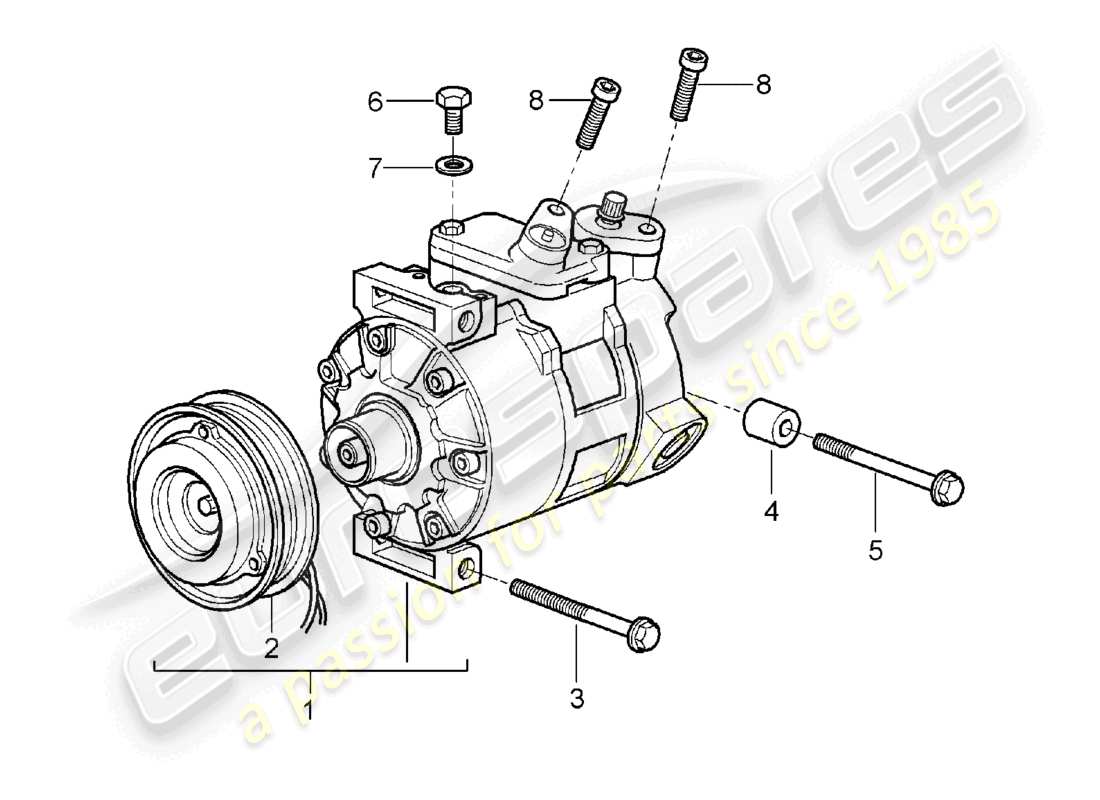 VIEW PARTS DIAGRAMS FROM THE PORSCHE BOXSTER PARTS CATALOGUE a part diagram from the porsche boxster parts catalogue
