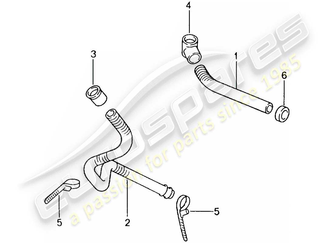 VIEW PARTS DIAGRAMS FROM THE PORSCHE 996 PARTS CATALOGUE a part diagram from the porsche 996 parts catalogue