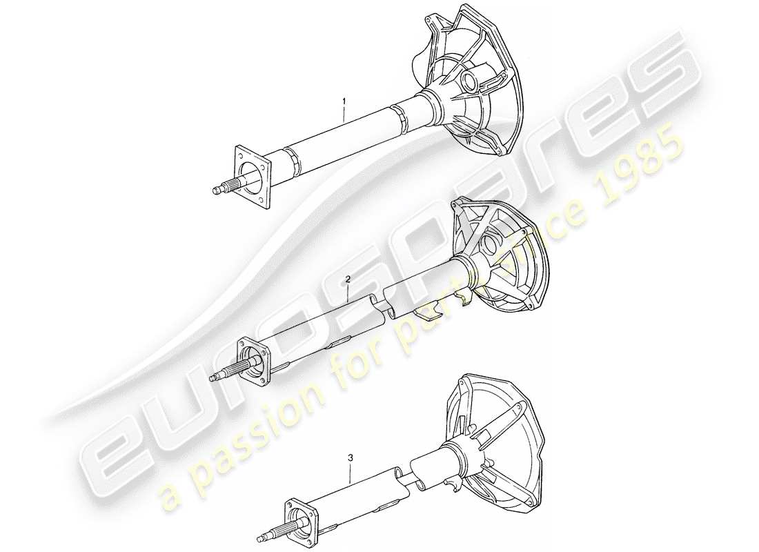 a part diagram from the porsche 2004 (refurbished and exchange catalogue) parts catalogue
