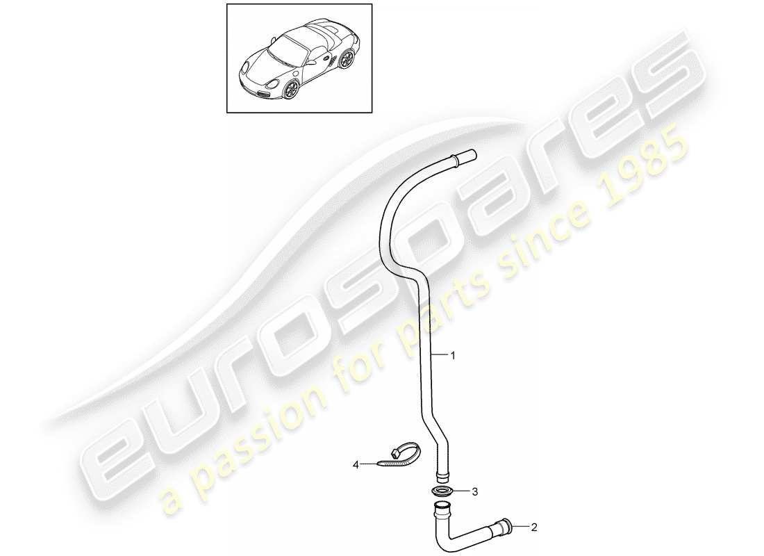 a part diagram from the porsche boxster parts catalogue