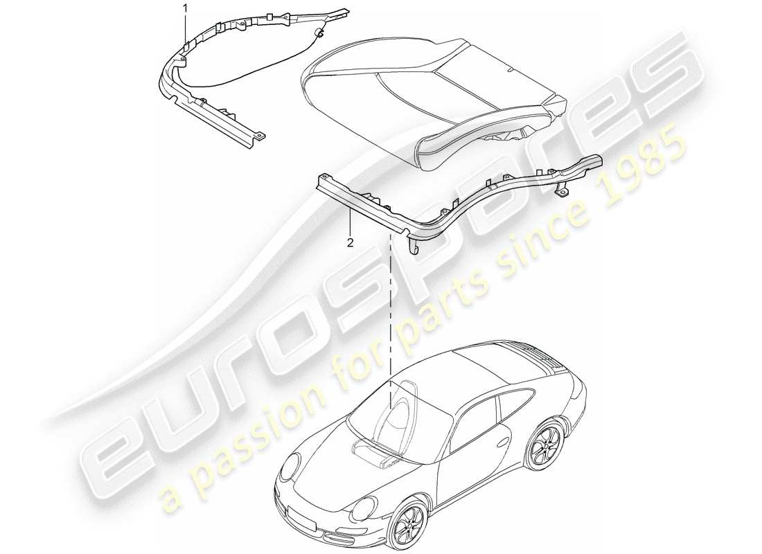 a part diagram from the porsche 997 parts catalogue