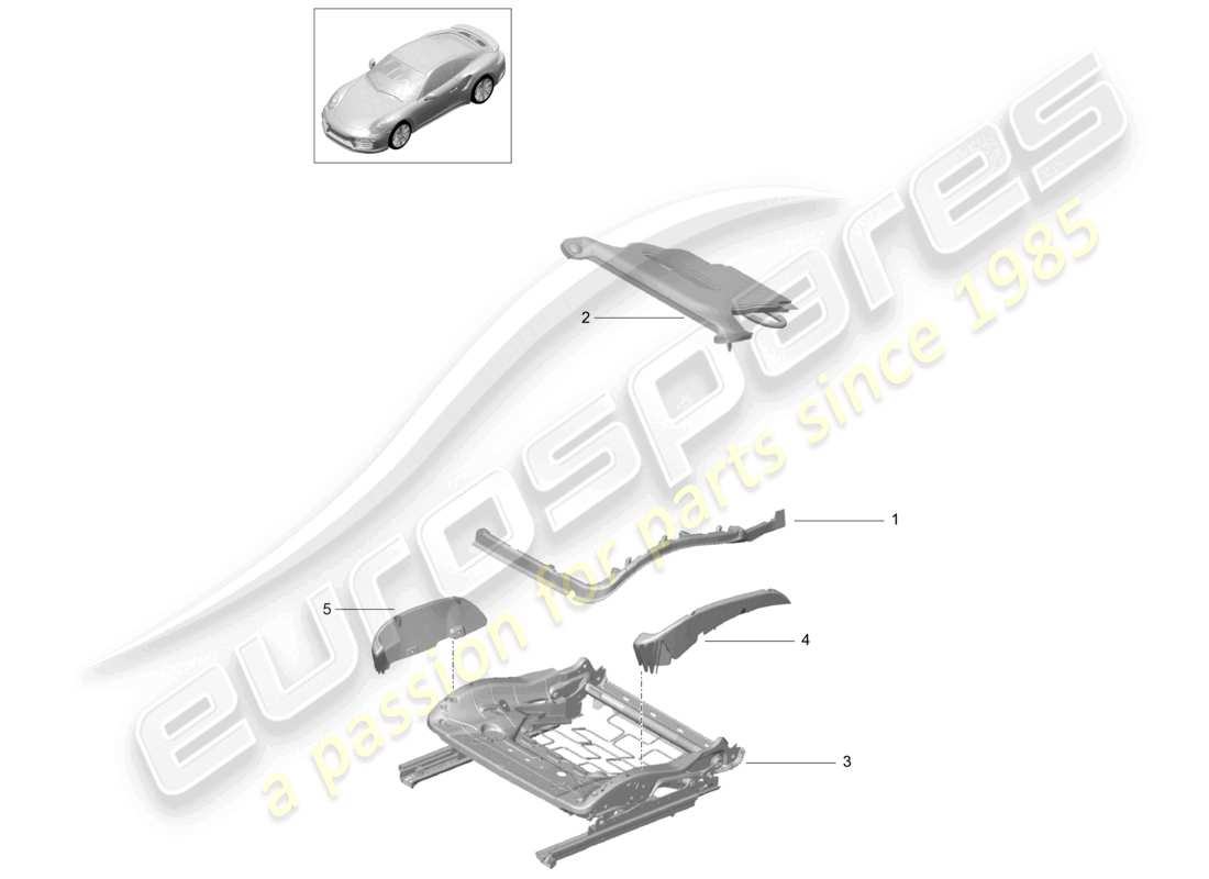 a part diagram from the porsche 991 parts catalogue