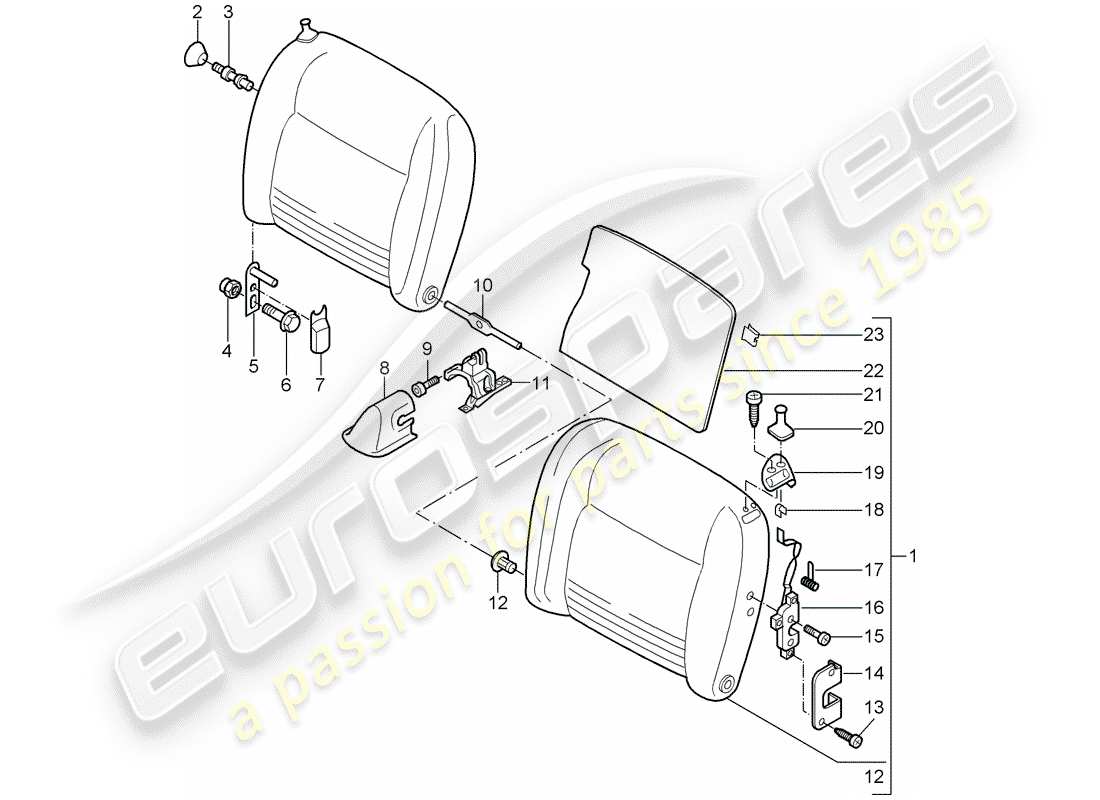 VIEW PARTS DIAGRAMS FROM THE PORSCHE 996 PARTS CATALOGUE a part diagram from the porsche 996 parts catalogue
