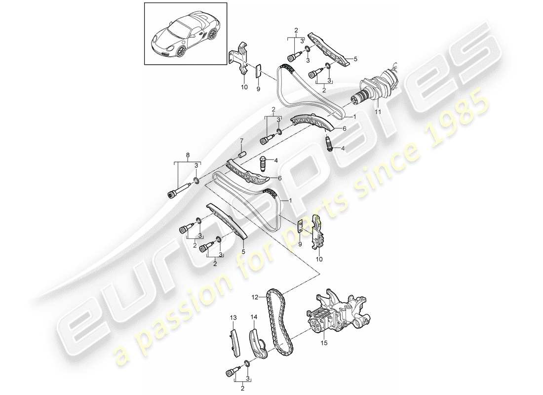 VIEW PARTS DIAGRAMS FROM THE PORSCHE BOXSTER PARTS CATALOGUE a part diagram from the porsche boxster parts catalogue