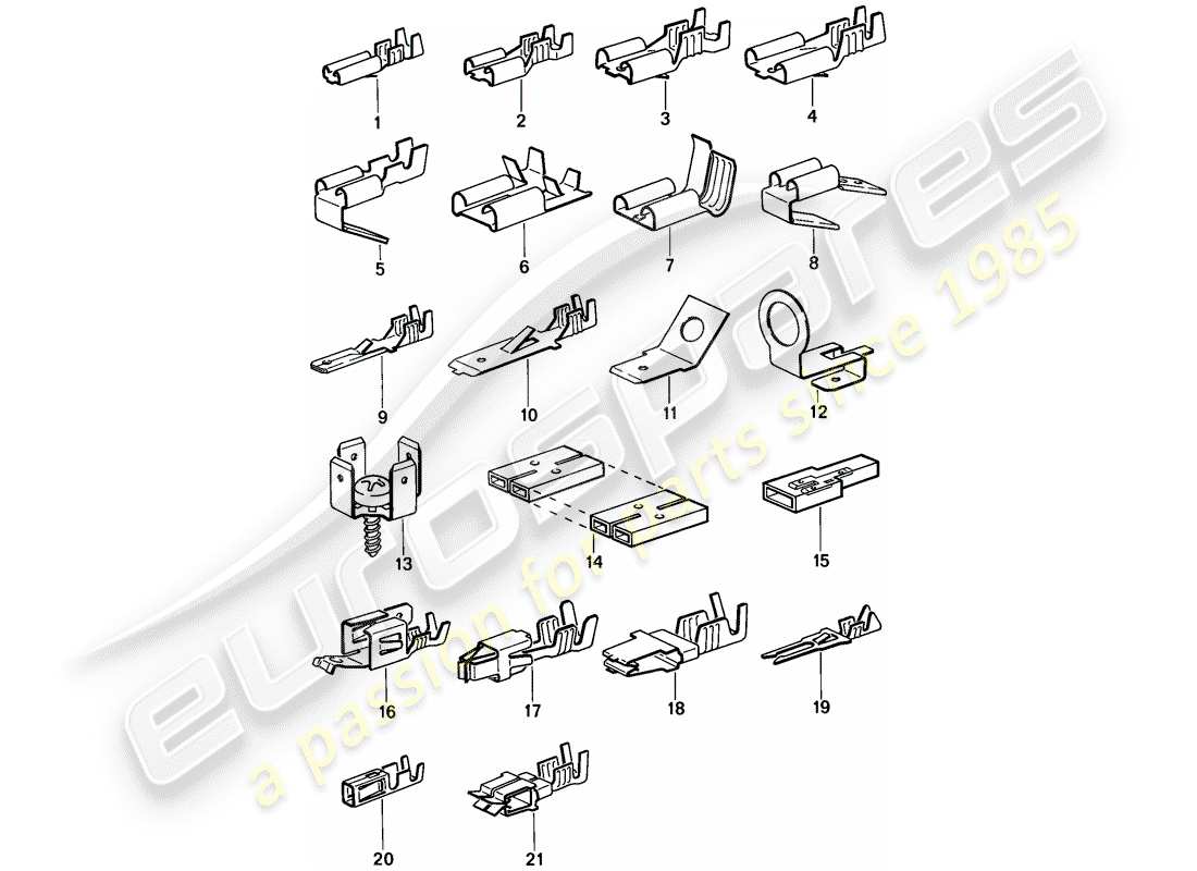 a part diagram from the porsche 1987 (944) parts catalogue