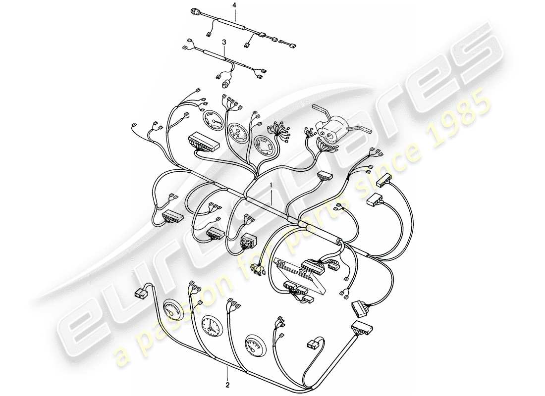 VIEW PARTS DIAGRAMS FROM THE PORSCHE 924 PARTS CATALOGUE a part diagram from the porsche 924 parts catalogue