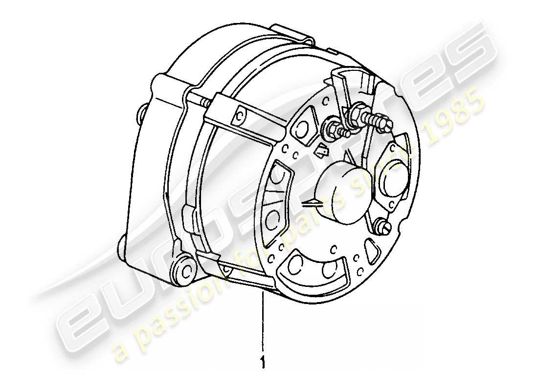 a part diagram from the porsche 1987 (refurbished and exchange catalogue) parts catalogue