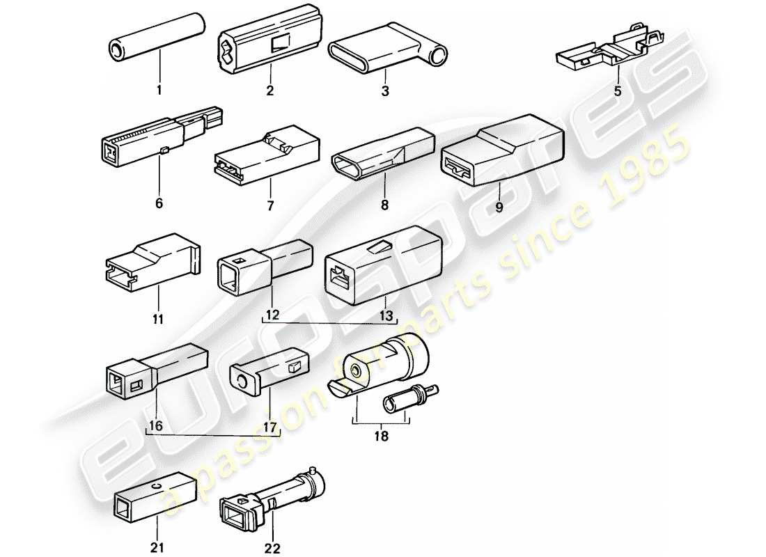 a part diagram from the porsche 924 parts catalogue