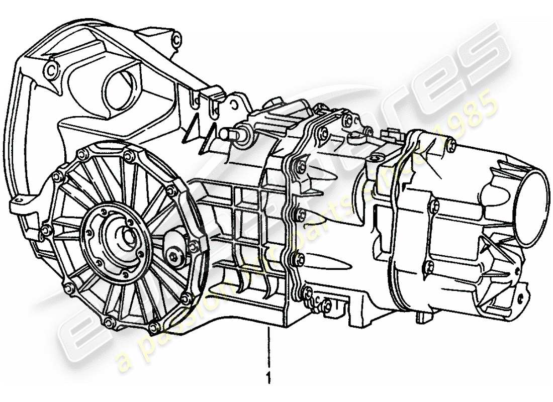 a part diagram from the porsche 1980 (refurbished and exchange catalogue) parts catalogue