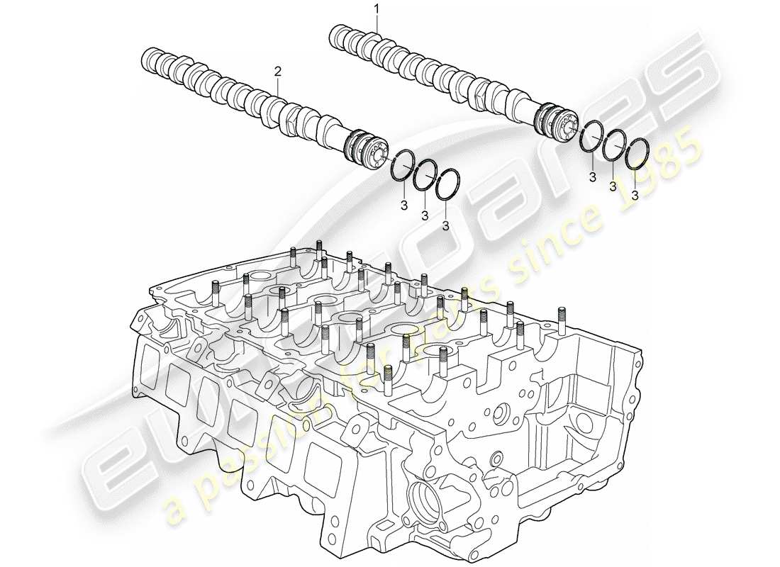 a part diagram from the porsche cayenne parts catalogue
