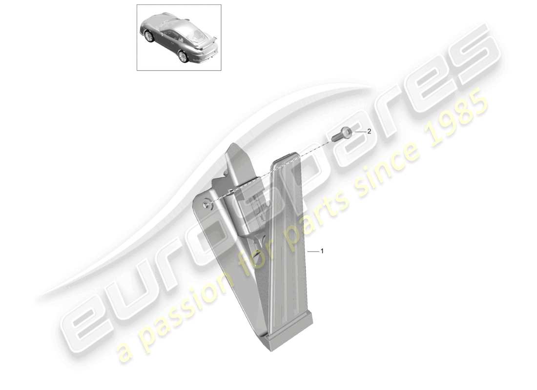 a part diagram from the porsche 991 parts catalogue