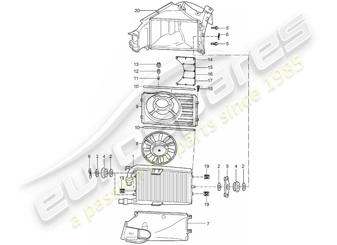 a part diagram from the porsche 2006 (carrera gt) parts catalogue