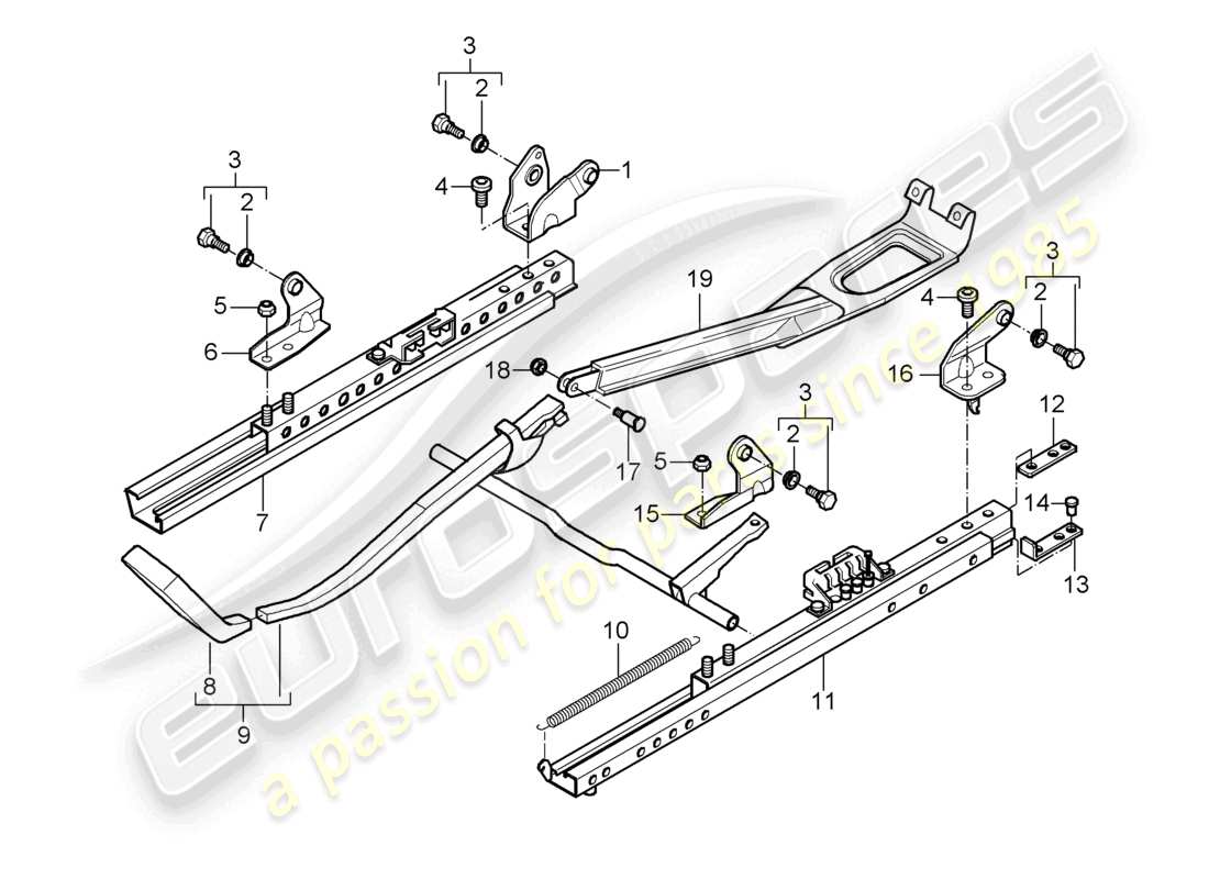 a part diagram from the porsche boxster parts catalogue
