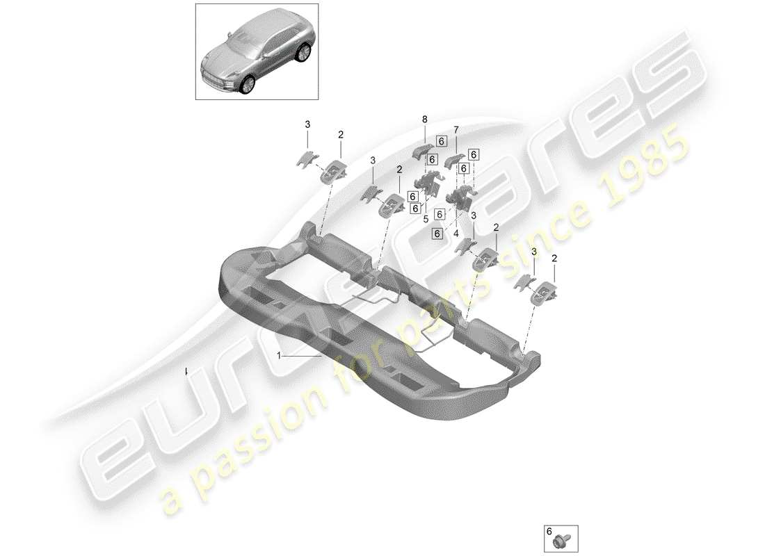 part diagram containing part number 95b887187