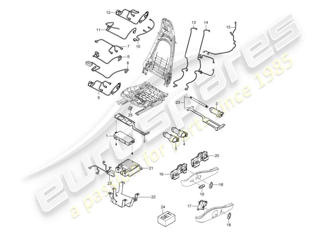 a part diagram from the porsche cayman parts catalogue