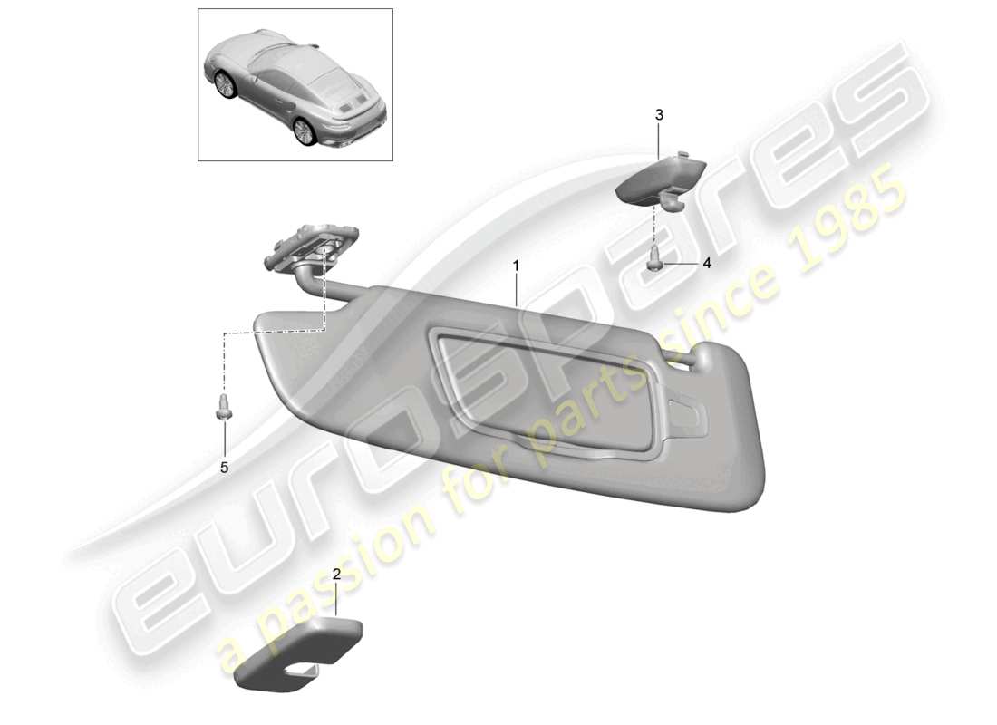 VIEW PARTS DIAGRAMS FROM THE PORSCHE 991 PARTS CATALOGUE a part diagram from the porsche 991 parts catalogue