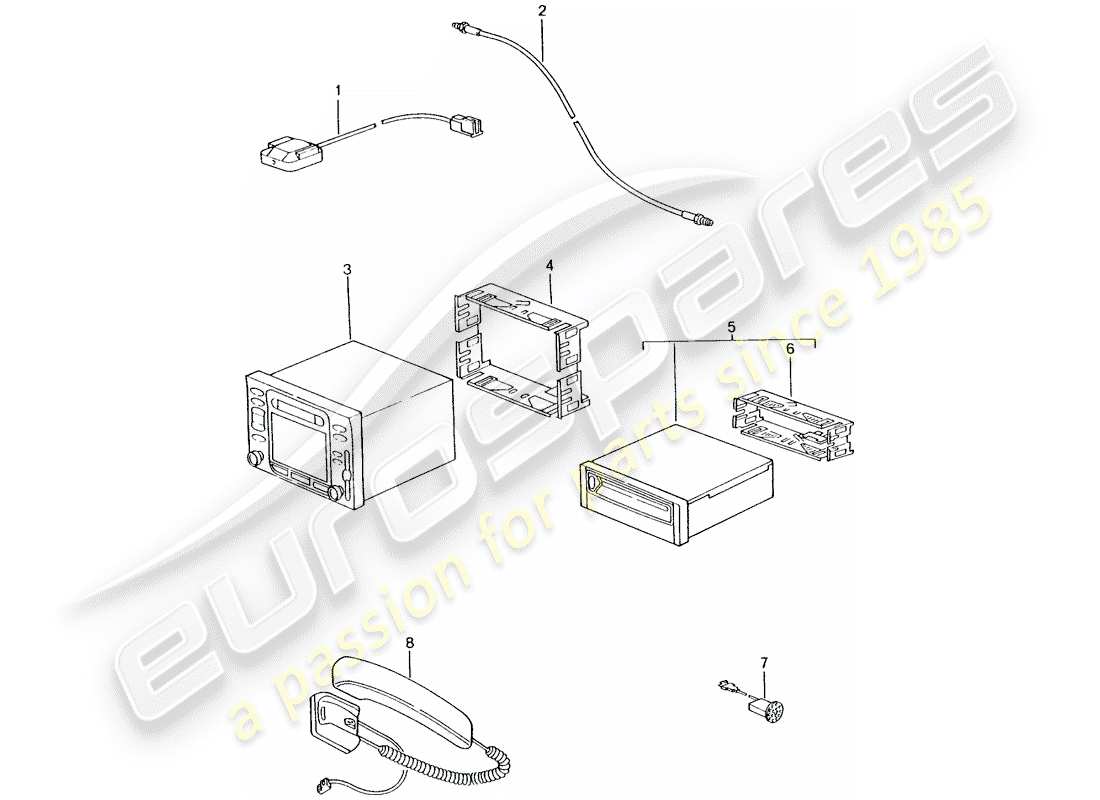a part diagram from the porsche 996 parts catalogue