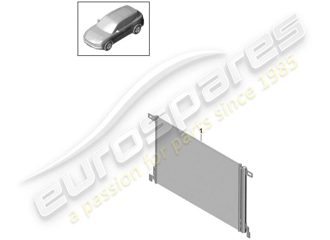 a part diagram from the porsche cayenne parts catalogue