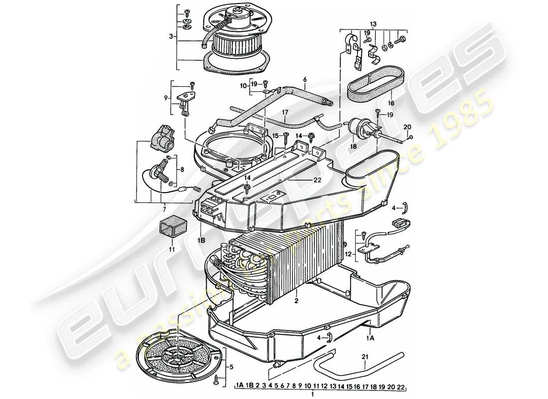 VIEW PARTS DIAGRAMS FROM THE PORSCHE 944 PARTS CATALOGUE a part diagram from the porsche 944 parts catalogue