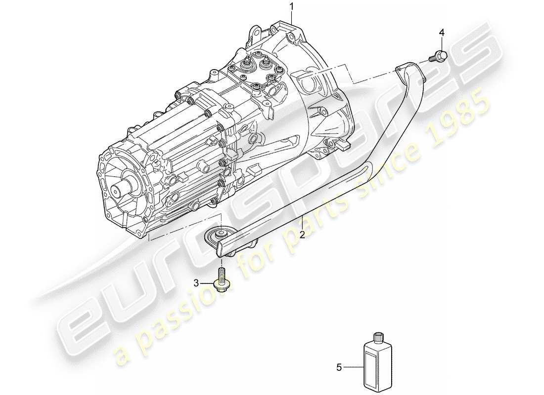 porsche 2003 (cayenne e1 9pa) gearbox part diagram